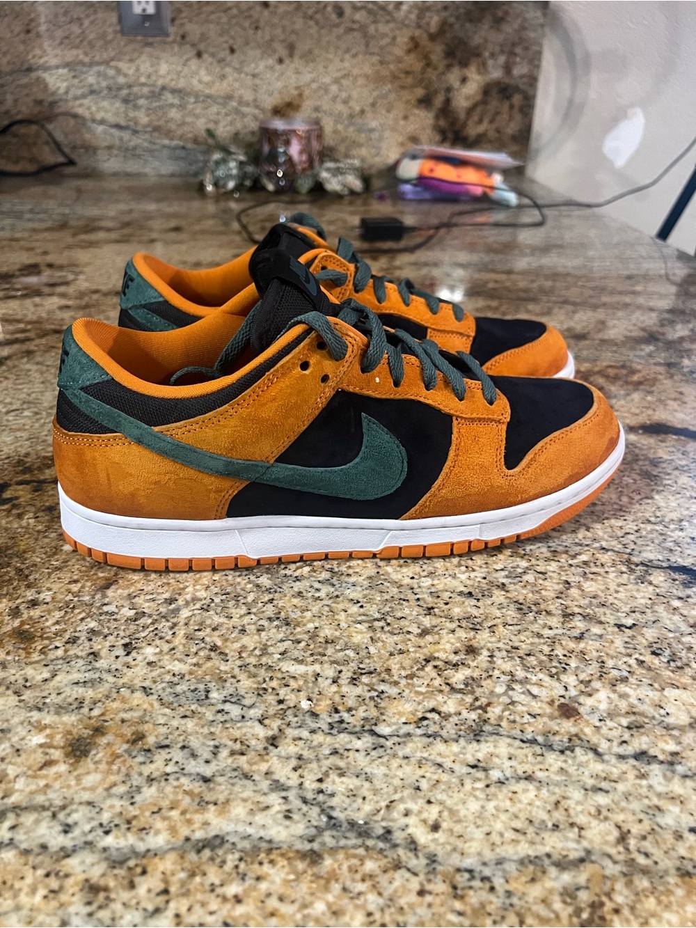 Nike Dunk Low Retro Ceramic 2024 DA1469-001 Black Nori Orange Men’s Size 9.5